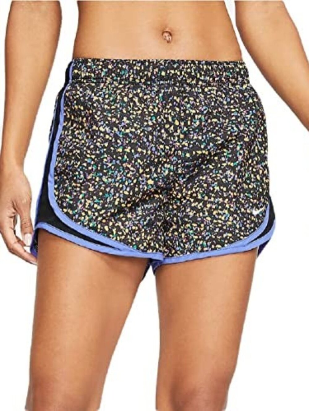 LIKE NEW Nike Tempo Icon Clash Running Shorts with Liner Lavender/Black Large